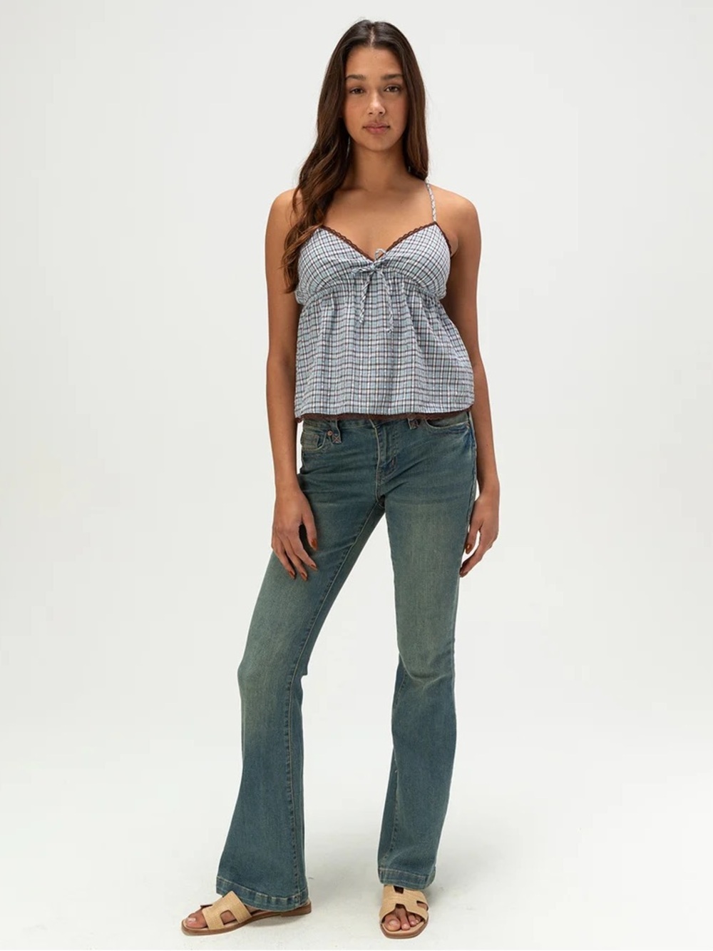 RSQ Tilly’s Plaid Babydoll Cami